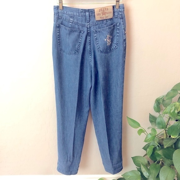 LES COPAINS Vintage highwaisted tapered flowy viscose Jeans, sz 28 - Picture 4 of 17